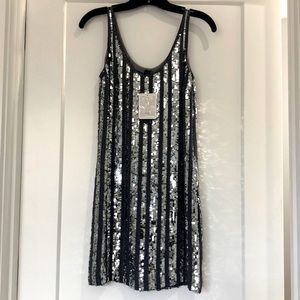INC Silk & Sequin Dress